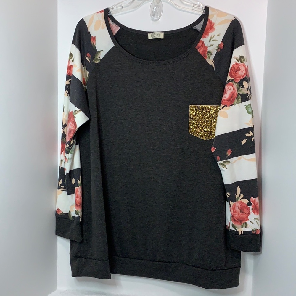 Be Stage long sleeve casual top size 3XL